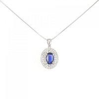 【リメイク】PT サファイヤ ネックレス 1.08CT