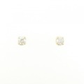 K18YG ソリティア ダイヤモンド ピアス 0.2CT