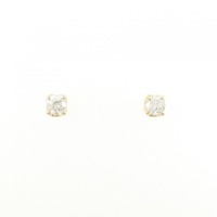 K18YG ソリティア ダイヤモンド ピアス 0.2CT