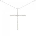 K18WG クロス ダイヤモンド ネックレス 0.70CT