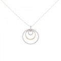 K18YG/K18WG ダイヤモンド ネックレス 0.38CT