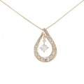 K18PG ダイヤモンド ネックレス 0.22CT
