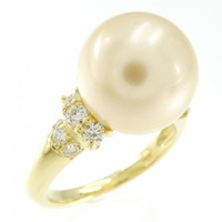 K18YG 白蝶パール リング 11.3mm