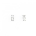 K14WG ダイヤモンド ピアス 0.776CT