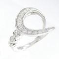 K18WG ダイヤモンド リング 0.35CT