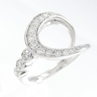 K18WG ダイヤモンド リング 0.35CT