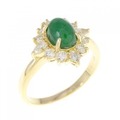K18YG エメラルド リング 1.04CT