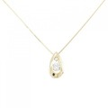 K18YG ダイヤモンド ネックレス 0.20CT