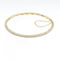 K18YG ダイヤモンド バングル 1.00CT