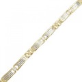 K18YG/PT ダイヤモンド ブレスレット 0.56CT