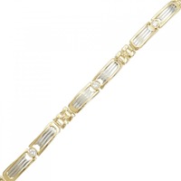 K18YG/PT ダイヤモンド ブレスレット 0.56CT