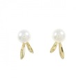 【新品】K18YG アコヤパール ピアス 5.8mm