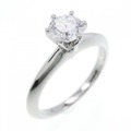 ティファニー クラシックソリティア リング 0.51CT D VVS2 3EXT