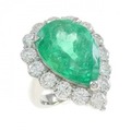 PT エメラルド リング 10.12CT