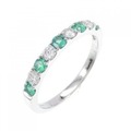 【新品】PT エメラルド リング 0.22CT
