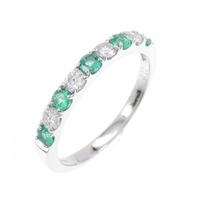 【新品】PT エメラルド リング 0.22CT