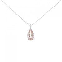 K18WG モルガナイト ネックレス 2.01CT