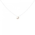 K18YG ムーン ダイヤモンド ネックレス 0.05CT