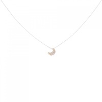 K18YG ムーン ダイヤモンド ネックレス 0.05CT