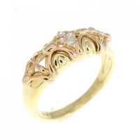 K18YG/K18PG ダイヤモンド リング 0.04CT