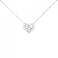 K18WG ハート ダイヤモンド ネックレス 0.80CT