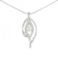 PT/K18WG ダイヤモンド ネックレス 0.422CT