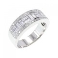 750WG ダイヤモンド リング 0.89CT