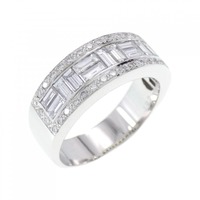 750WG ダイヤモンド リング 0.89CT