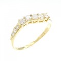 750YG ダイヤモンド リング 0.378CT