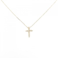 K18YG クロス ダイヤモンド ネックレス 0.05CT