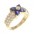 K18YG サファイヤ リング 0.84CT