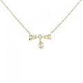 K18YG ダイヤモンド ネックレス 0.19CT