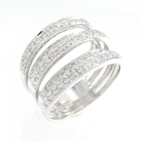 750WG ダイヤモンド リング 0.52CT