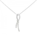 K18WG ダイヤモンド ネックレス 0.20CT