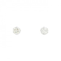 K18WG ダイヤモンド ピアス 0.30CT