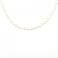K18WG 淡水パール ネックレス 4.5-5mm
