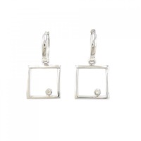 K18WG ダイヤモンド ピアス