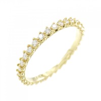 K18YG フルエタニティ ダイヤモンド リング 0.33CT