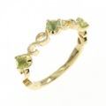 K18YG ペリドット リング