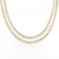 【新品】K18YG ダイヤモンド ネックレス 20.00CT