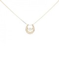 K18PG ダイヤモンド ネックレス 0.08CT