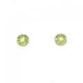 K10YG ペリドット ピアス