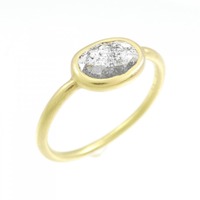 K18YG ダイヤモンド リング 0.766CT