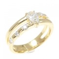 K18YG ダイヤモンド リング 0.32CT
