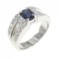 PT サファイヤ リング 0.72CT