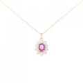 K18YG ルビー ネックレス 0.51CT