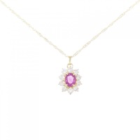 K18YG ルビー ネックレス 0.51CT