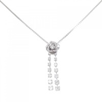 K18WG ローズ ダイヤモンド ネックレス 0.62CT