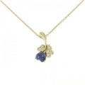 K18YG クローバー サファイヤ ネックレス 1.367CT