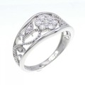 PT フラワー ダイヤモンド リング 0.31CT